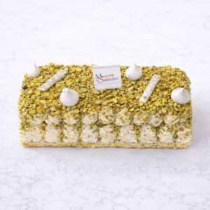 Bûche Pavlova Pistache